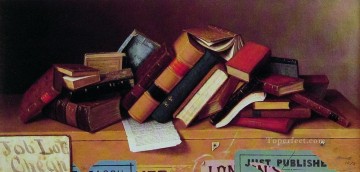古典的な静物画 Painting - 安い仕事がたくさんあるウィリアム・ハーネットの静物画